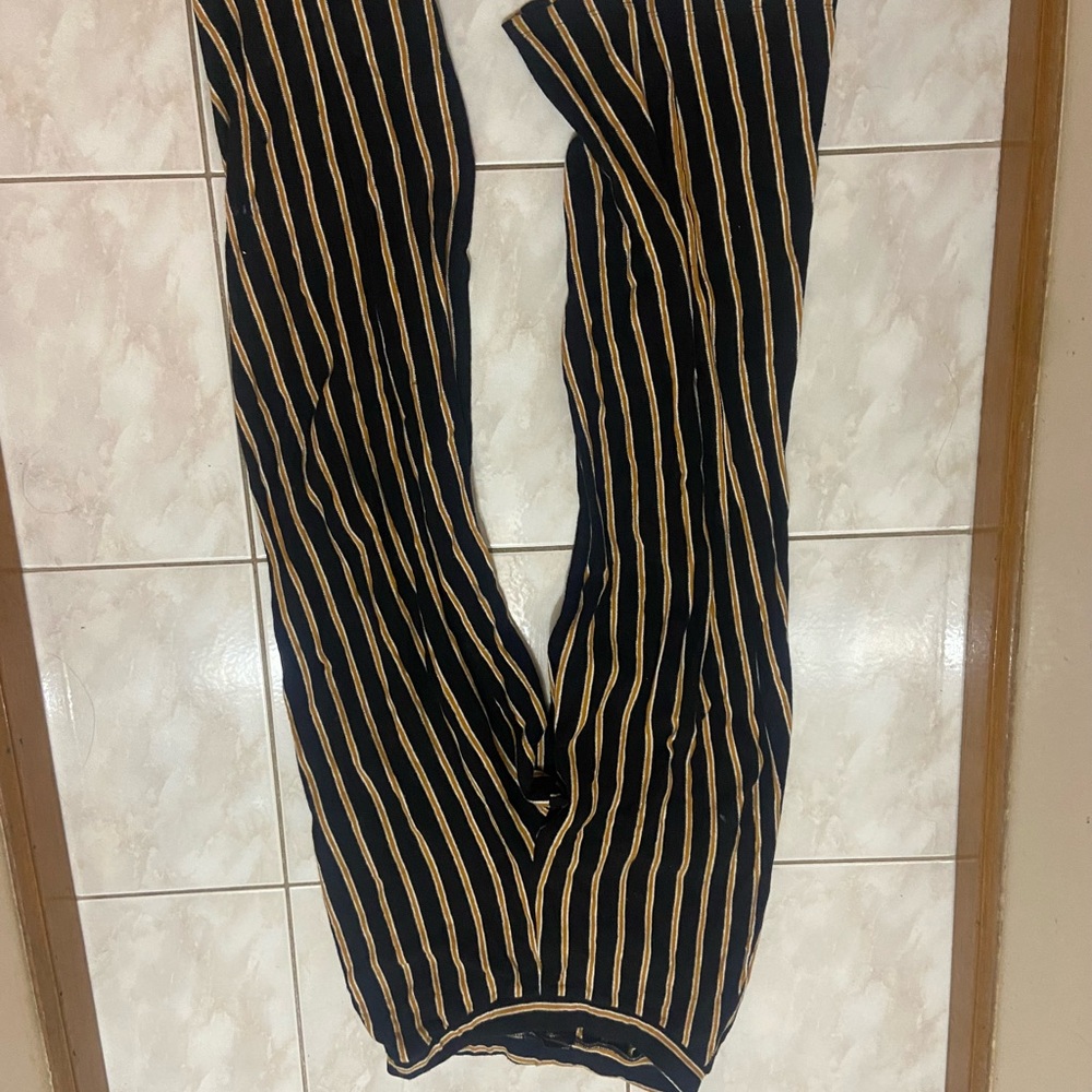 Striped Black and Gold Pants